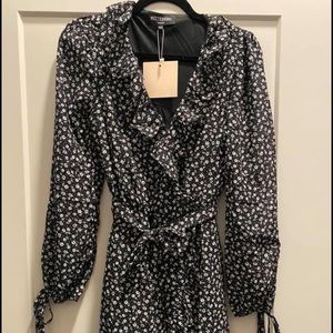 Kittenish Ruffle Floral Dress